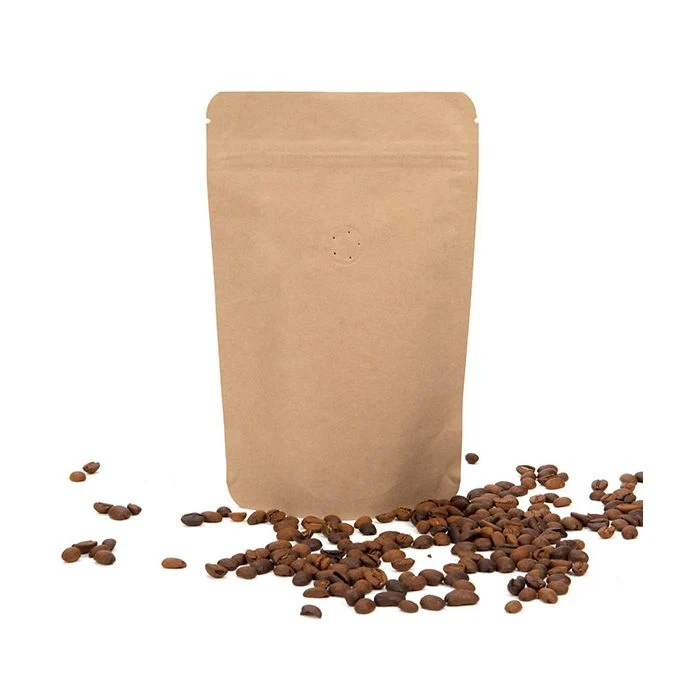 Stå upp påsar Kraft 14,9x8,9x23,2cm w/Valve (100 st) [ZBGM7K]