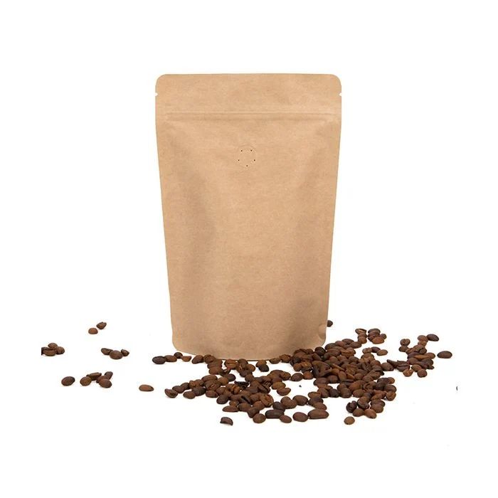 Stå upp påsar Kraft 13x7,9x20,6cm w/Valve (100 st) [ZBGM3K]