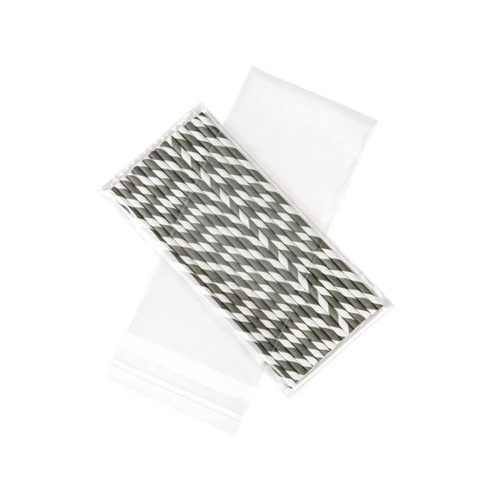 Plastpåsar 11,5x22 cm genomskinliga och återförslutningsbara (100 st) [KO-30165]