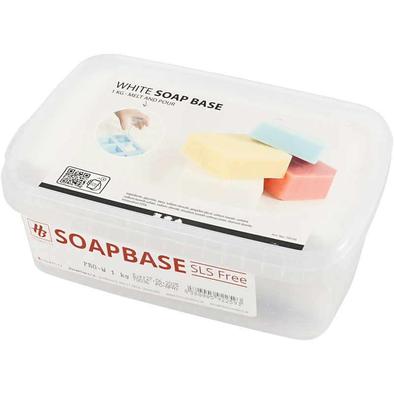 Vit Tvålmassa, vit, 1 kg [HOB-70036]