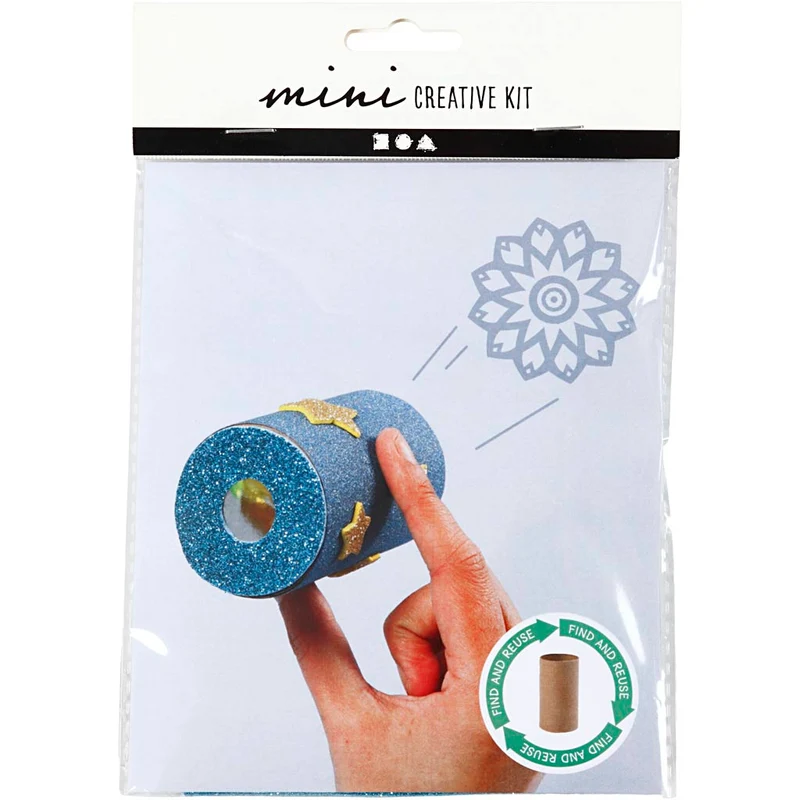 Mini DIY Kit, Toalettrulle kalejdoskop, 1 förp. [HOB-977431]