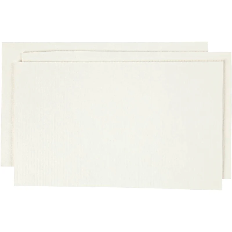 Papperspulp, ark 20x12 cm, råvit, 100 g/ 1 förp. [HOB-78658]
