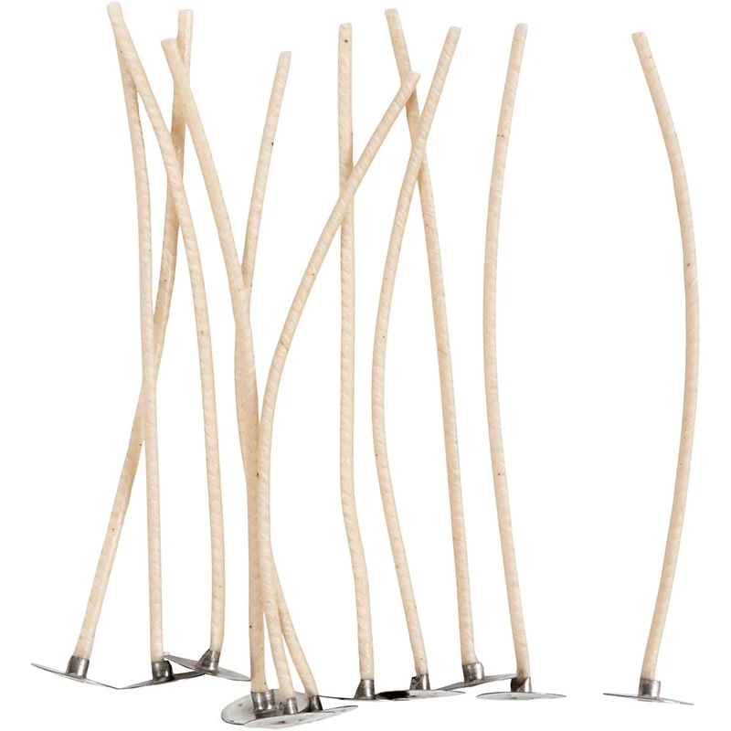 Vekar för ljus i behållare, Lämplig för behållare med en diameter på 20–65 mm, L: 110 mm, tjocklek 2 mm, 10 st./ 1 förp. [HOB-73383]