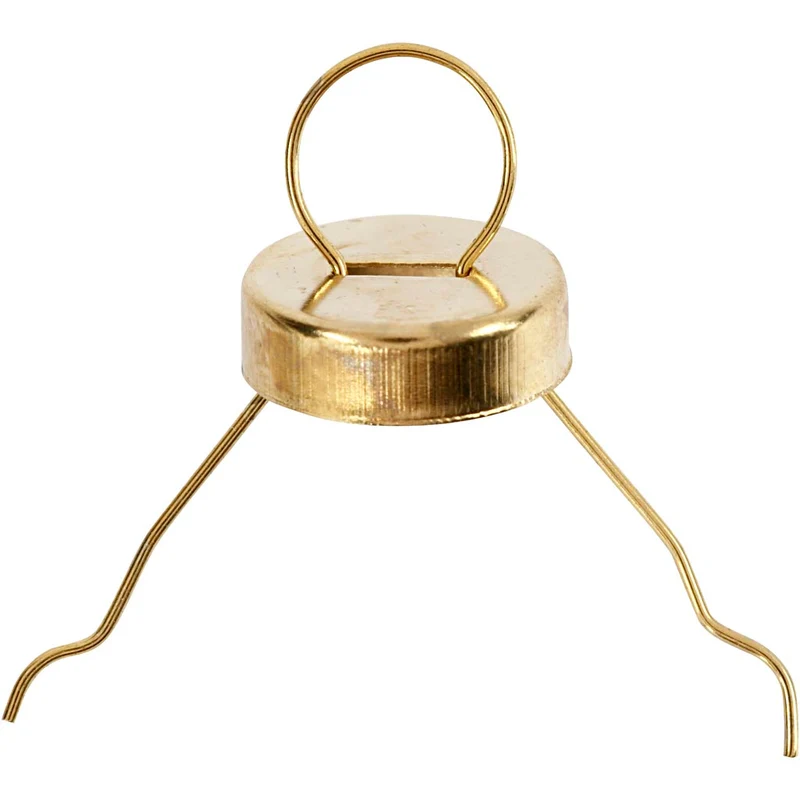 Upphängningskrokar, Dia. 13 mm, Hålstl. 5 mm, guld, 25 st./ 1 förp. [HOB-60361]