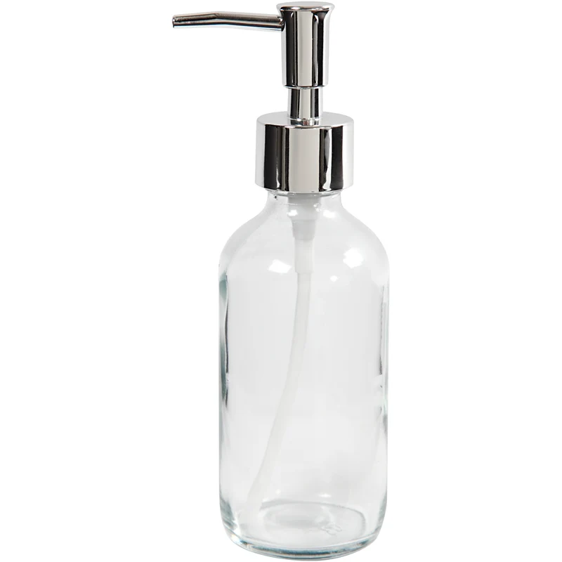 Tvålpump, H: 19,3 cm, Dia. 6,3 cm, 230 ml, klar, 1 st. [HOB-558630]