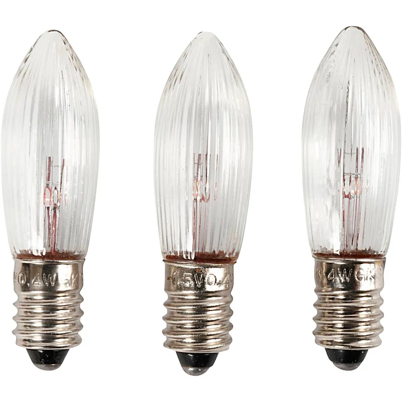 LED-glödlampa, H: 45 mm, Dia. 15 mm, 3 st./ 1 förp. [HOB-52371]