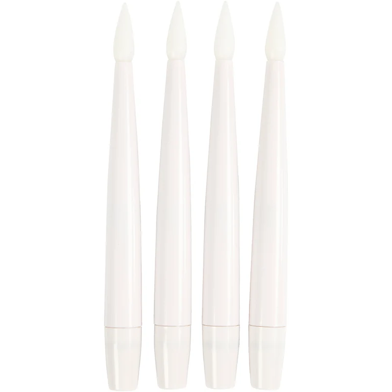 LED julgransljus, H: 15,5 cm, Dia. 14 mm, 4 st./ 1 förp. [HOB-52363]