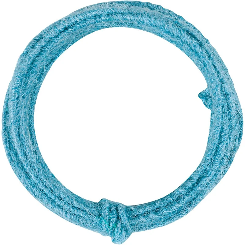 Jute Wire, tjocklek 2-4 mm, himmelsblå, 3 m/ 1 förp. [HOB-503495]