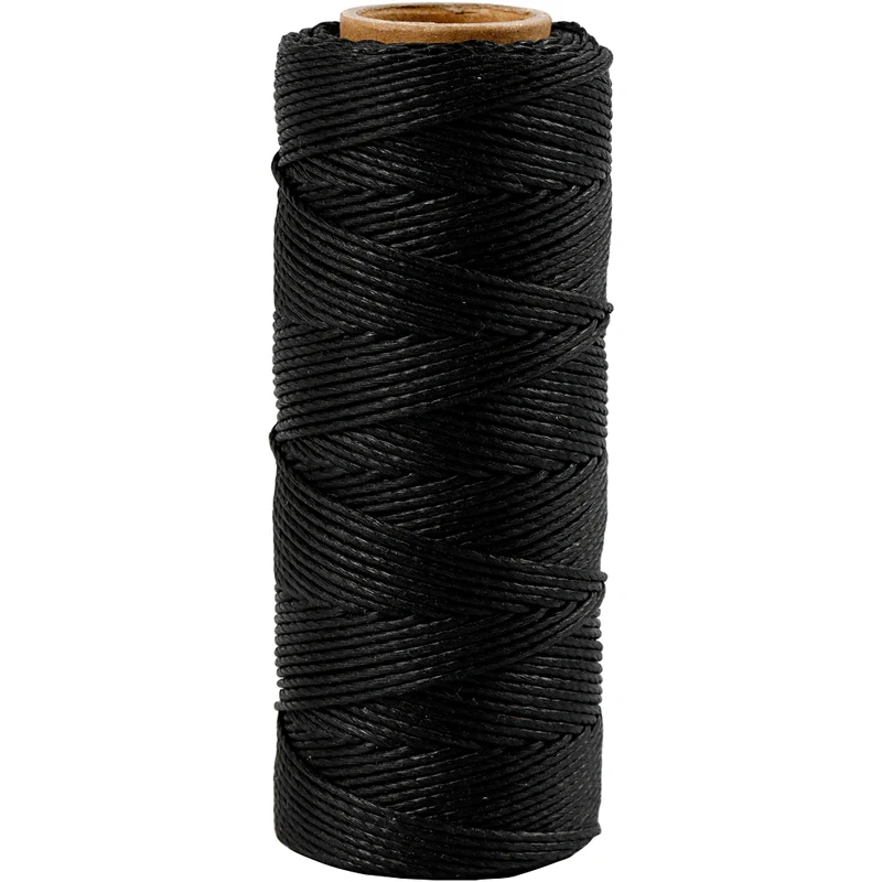 Bambusnöre, tjocklek 1 mm, svart, 65 m/ 1 rl. [HOB-503483]