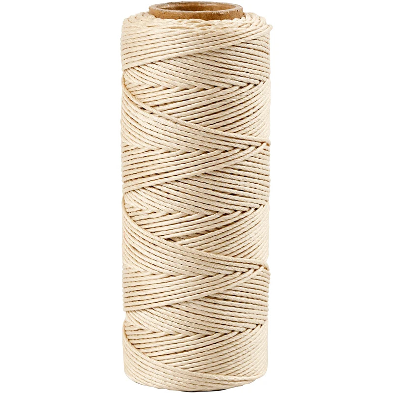 Bambusnöre, tjocklek 1 mm, råvit, 65 m/ 1 rl. [HOB-503482]