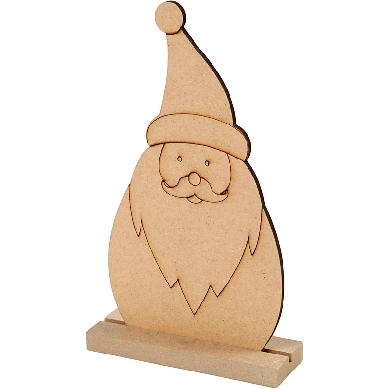 Julfigur, Tomte, H: 15 cm, D: 3 cm, B: 9 cm, tjocklek 3 mm, 1 st. [HOB-54469]