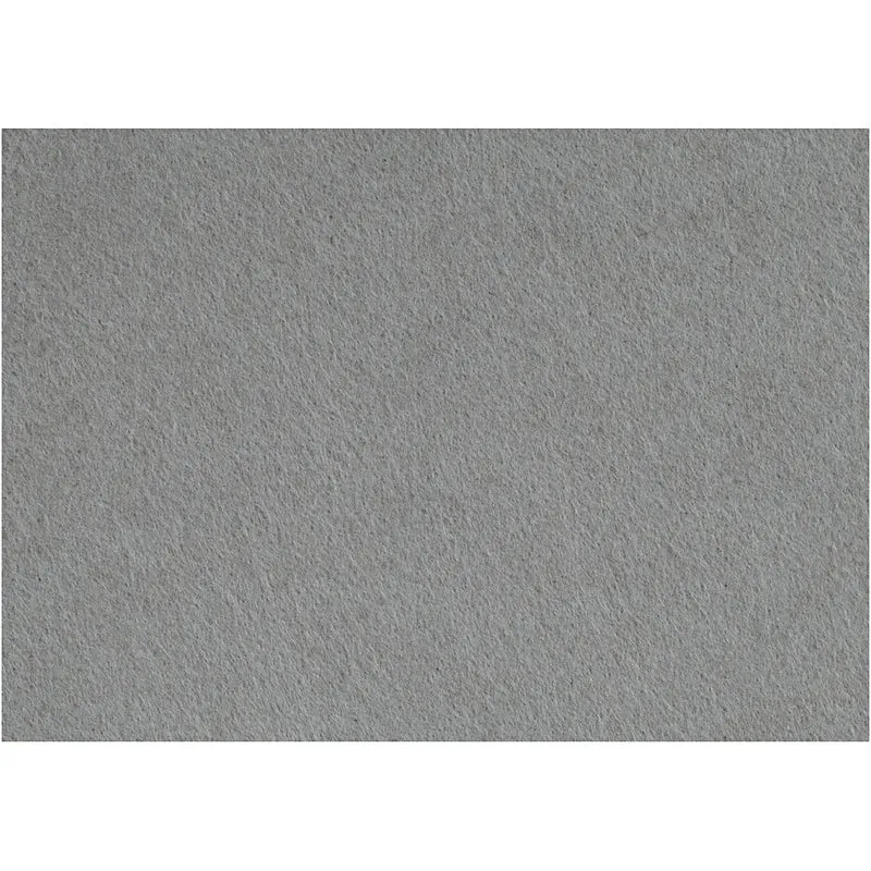 Hobbyfilt, ark 42x60 cm, tjocklek 3 mm, grå, 1 ark [HOB-452422]