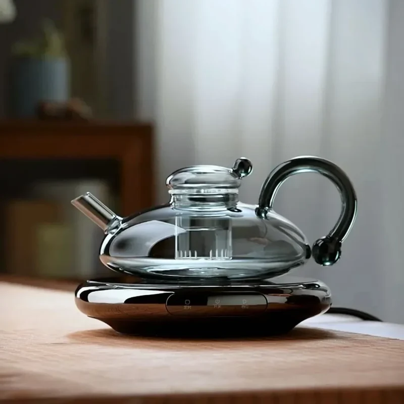 Pure Brew Aesthetic Heat-Resistant Glass Teapot
