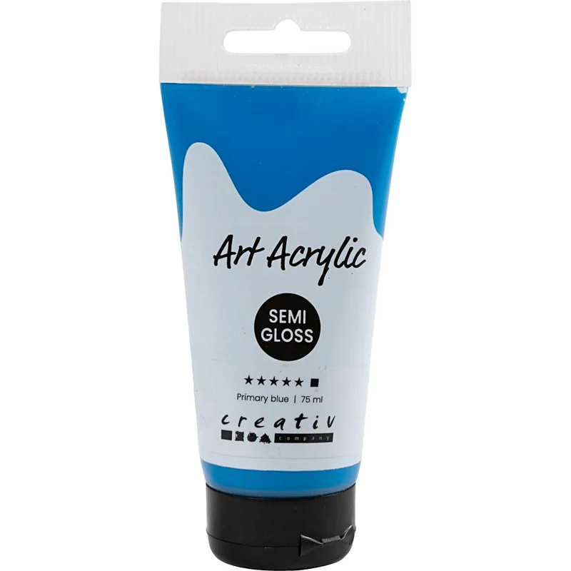 Akrylfärg, halvblank, täckande, primärblå, 75 ml/ 1 flaska [HOB-35149]