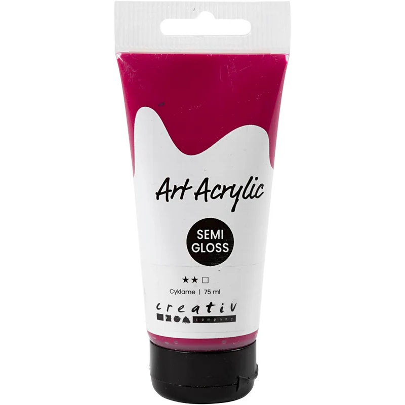 Akrylfärg, halvblank, transparent, cyklame, 75 ml/ 1 flaska [HOB-35147]