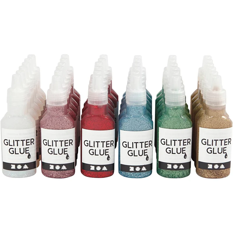 Glitterlim, 36x25 ml/ 1 förp. [HOB-31840]