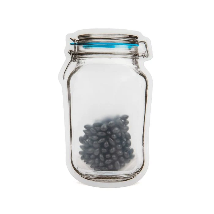Stå upp påsar Clamp Lid Jar 9x5,2x14,9cm (25 st) [JARSM]