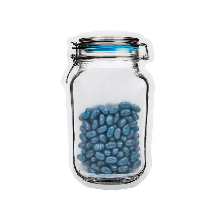 Stå upp påsar Clamp Lid Jar 11,9x5,7x19,7cm (25 st) [JARMD]