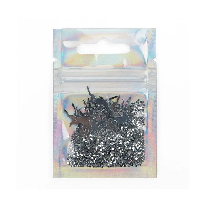 Blixtlåspåsar Holografisk/Transparent 5,1x5,1cm (25 st) [HZBB9CH]