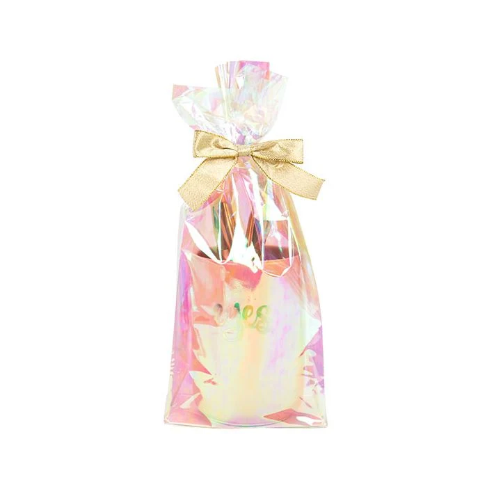 Flat Bottom Gusset w/ Paper Insert Iridescent, 2.2 Mil 12,7x7,6x30,5cm (50 st) [HFGPB1]