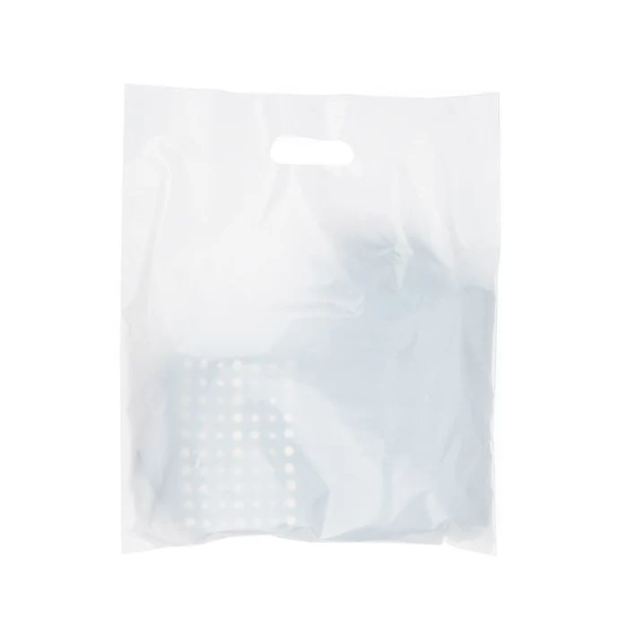 Handle Bag White 2.25 Mil, 20% Recycled Content 38,1x45,7cm (100 Pieces) [H1518WT1R]