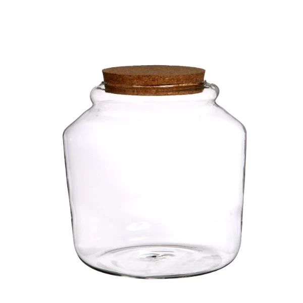 Glasburk med kork Ø18cm och 18 cm hög (1 st) [IFS-29452]