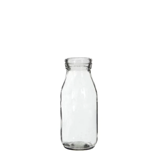 Glasmjölkflaska 250ml 14cm hög Ø 6cm (bricka med 24 st) [IFS-129191]