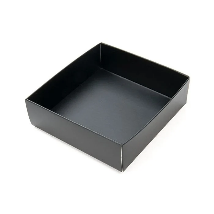 Svarta Kraft-presentlådor botten 7,9x2,5x8,3 cm (25 st) [BK356]