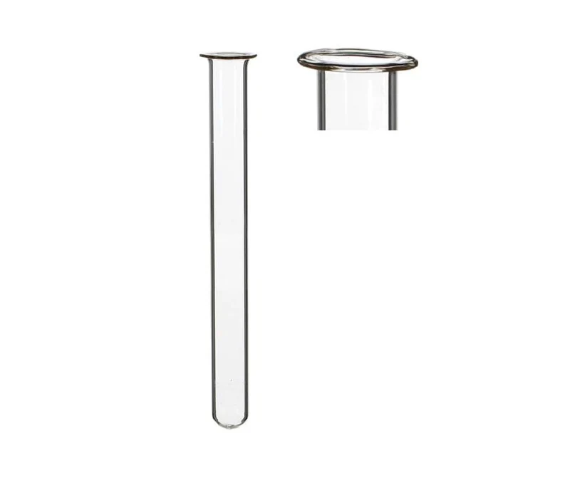 Glasprovrör 1,5 cm i diameter 10 cm högt, med ring (set med 12 st) [IFS-29201]