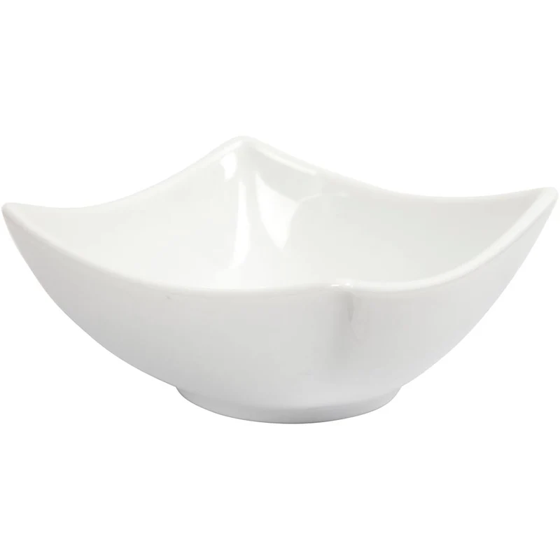 Skål, H: 4,5 cm, Dia. 10 cm, vit, 12 st./ 1 förp. [HOB-55523]