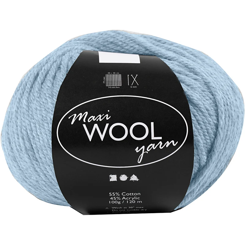 Ullgarn, L: 125 M, dusty blue, 100 g/ 1 nystan [HOB-447409]