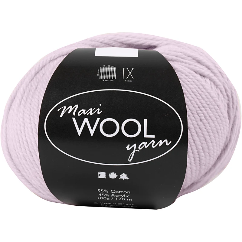 Ullgarn, L: 125 M, dusty rosa, 100 g/ 1 nystan [HOB-447404]