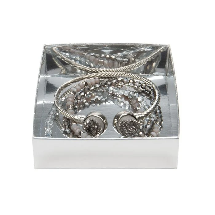 Silverpapperslåda med botten 8 x 2,5 x 8,5 cm (25 st) [SS356]