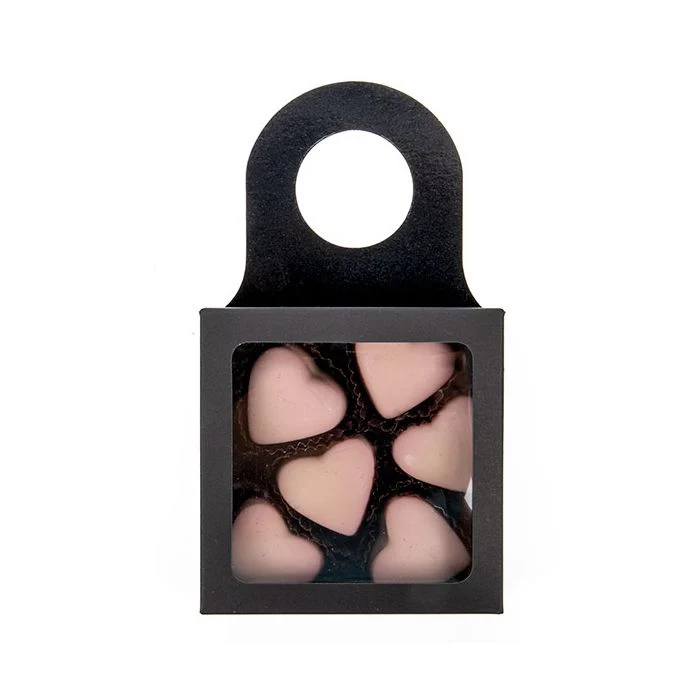Svart kraftlåda med fönster 9 x 3 x 9 cm (25 st) [FS356B]