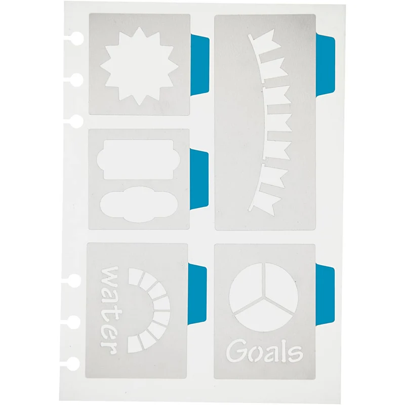 Stencil, 5 stora motiv, ark 12,5x17,5 cm, 1 ark [HOB-26984]