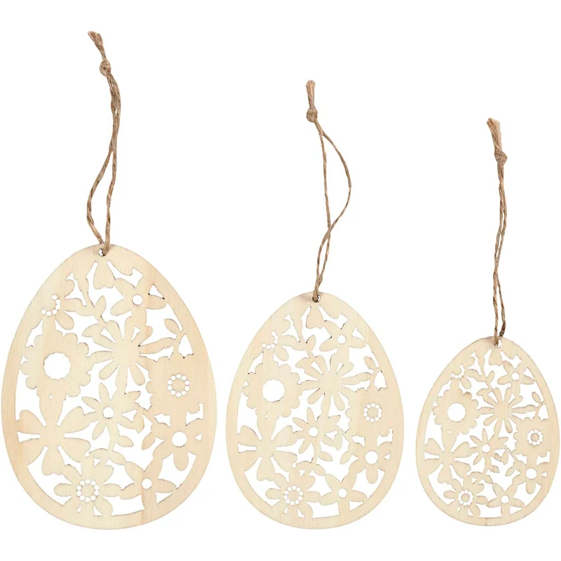 Ornament, H: 8+10+12 cm, B: 6+7,5+9 cm, tjocklek 3 mm, 3 st./ 1 förp. [HOB-56910]