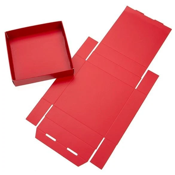 Röda kraftpapperslådor med botten 10,5x2,5x10,8 cm (25 st) [RD99]