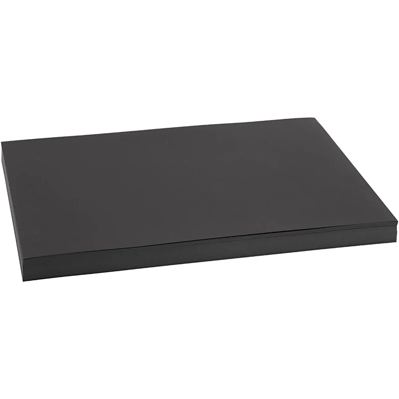 Färgad kartong, A3, ark 297x420 mm, 200 g, svart, 100 ark/ 1 förp. [HOB-21654]