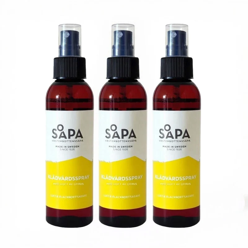 3-pack – Klädvårdsspray – Lukt och fläckborttagare, 150 ml – Doft av citrus