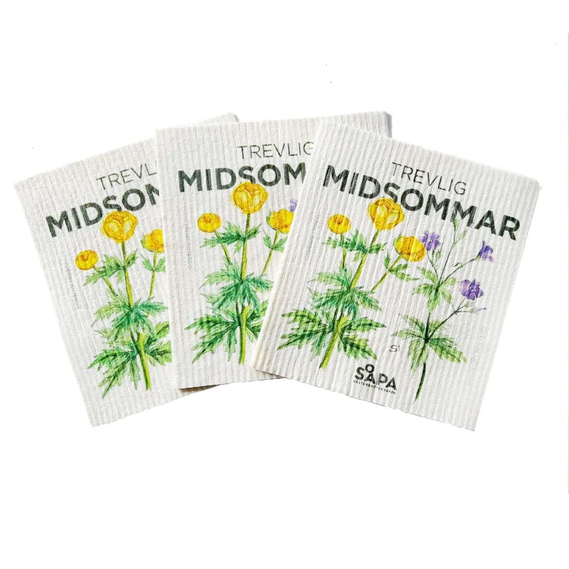 3-pack Midsommartrasa, designad av Sara Idenfors