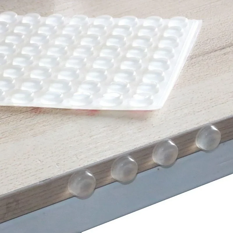 Self-Adhesive Rubber Door Bumpers & Cabinet Pads – 100pcs