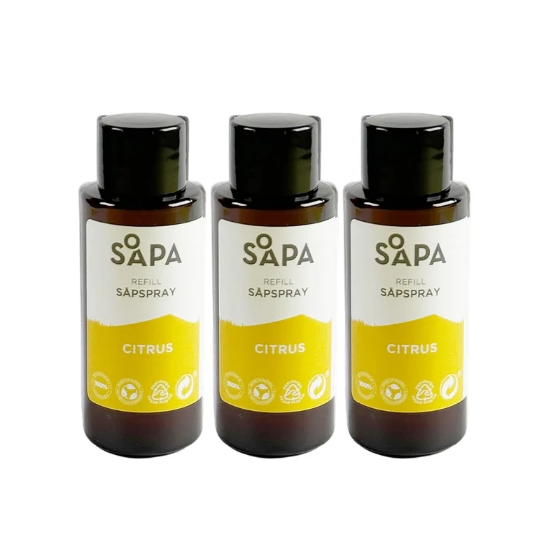 Refill Till Såpspray, Citrus - 3 pack