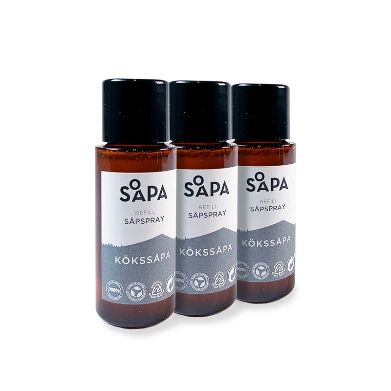 Refill Till Oparfymerad-Såpspray, Kök 3-pack