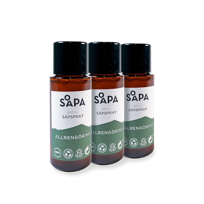 Refill Till Enträ-Såpspray, Allrengöring 3-pack