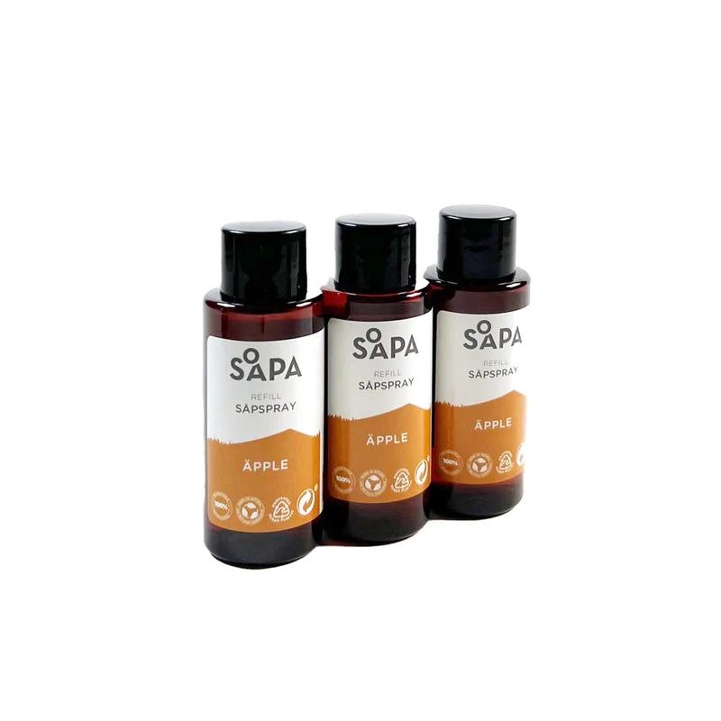 Refill Till Äpple-Såpspray, Allrengöring 3-pack