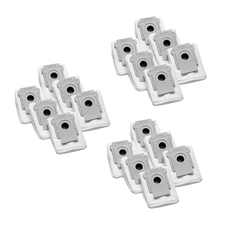 6 x 3-pack dammtömningspåsar för s-, j-, i-serien och Roomba Combo® 2 Essential