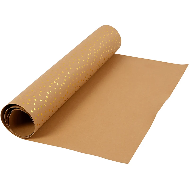 Läderpapper, B: 50 cm, enfärgad,folie, 350 g, ljusbrun, guld, 1 m/ 1 rl. [HOB-498958]