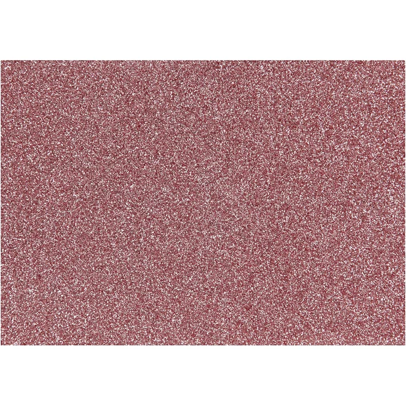 Stryktyg, A5, ark 148x210 mm, glitter, ljusröd, 1 ark [HOB-44333]