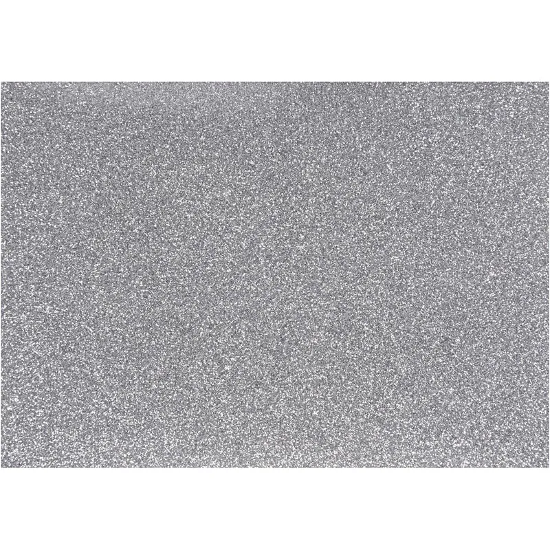 Stryktyg, A5, ark 148x210 mm, glitter, silver, 1 ark [HOB-44327]