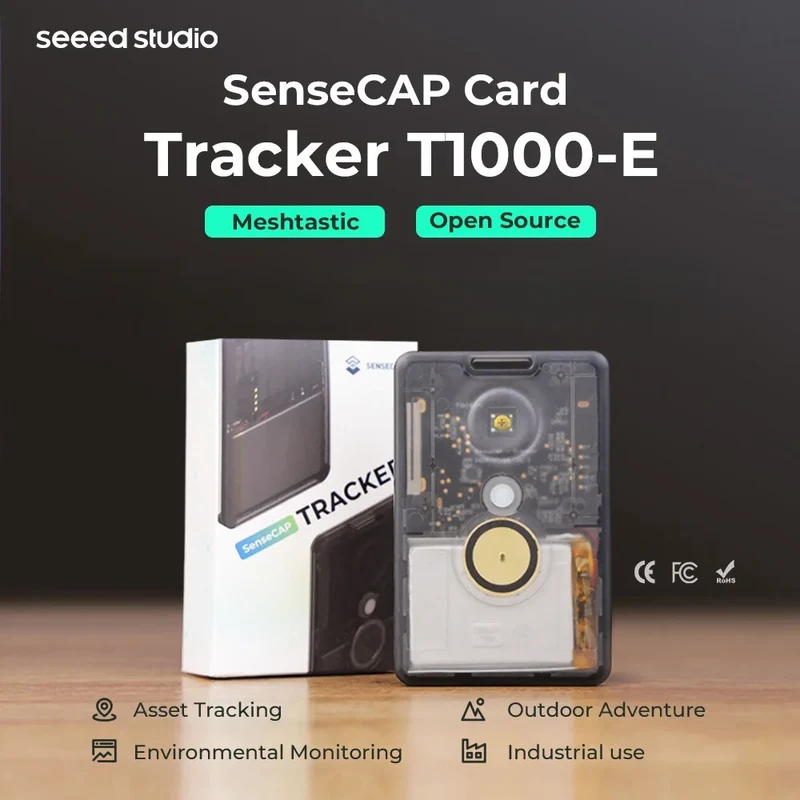 SenseCAP Card Tracker T1000-E – Meshtastic LoRa, 868/915MHz, nRF52840, LR1110